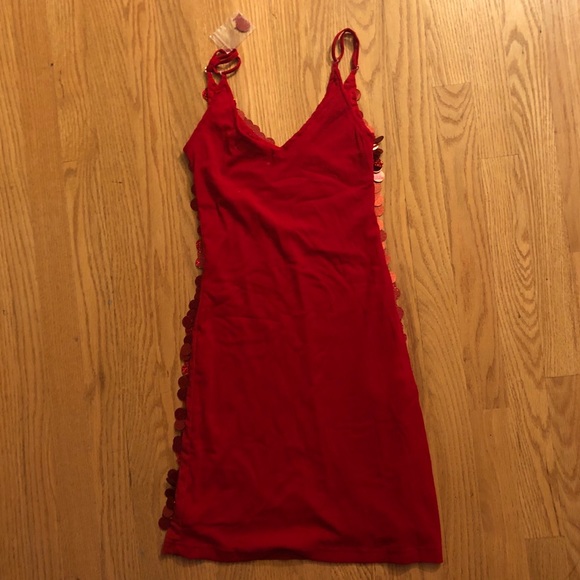 Red Sequin Dress - Picture 2 of 5